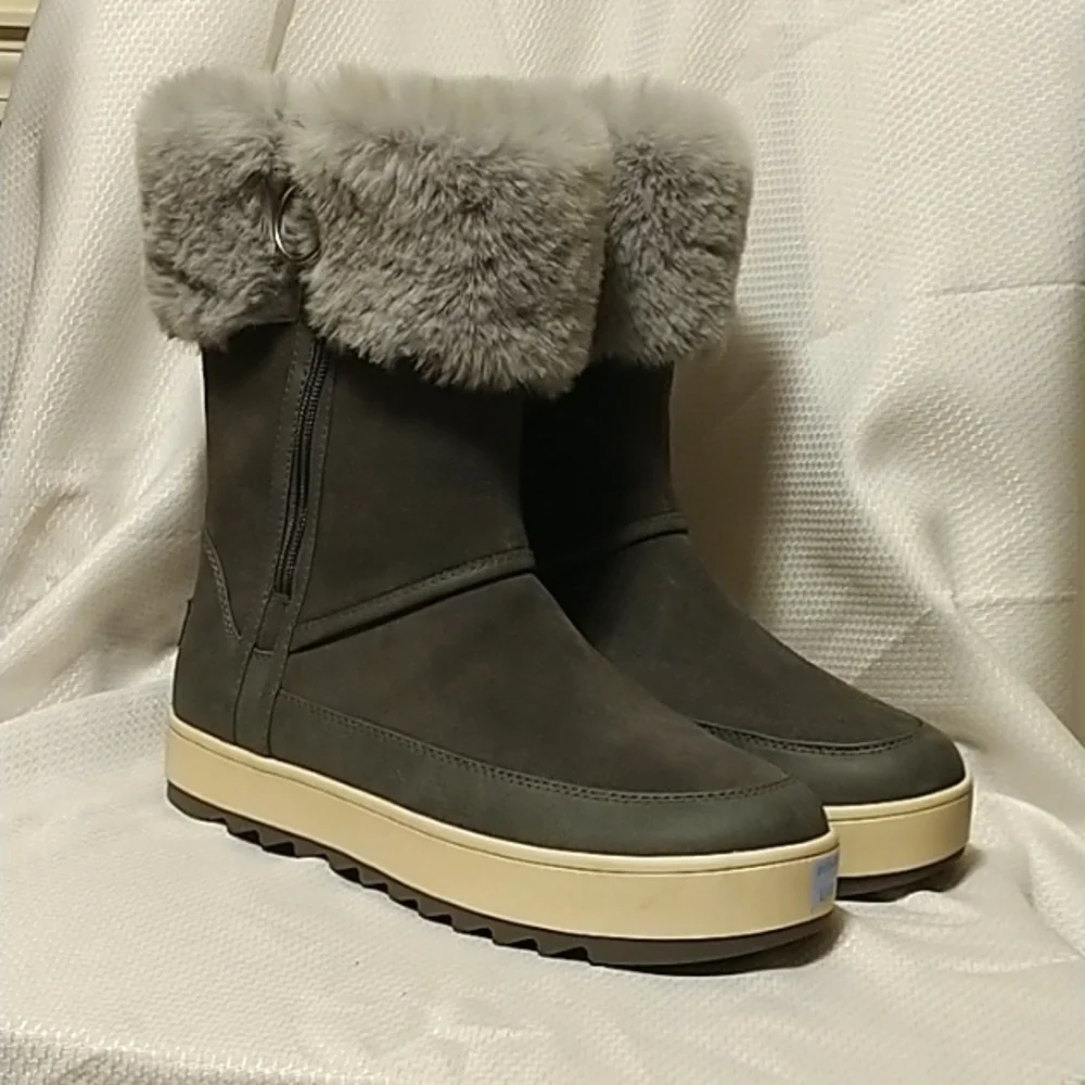 Koolaburra by UGG Tynlee Grey waterproof boots size 8